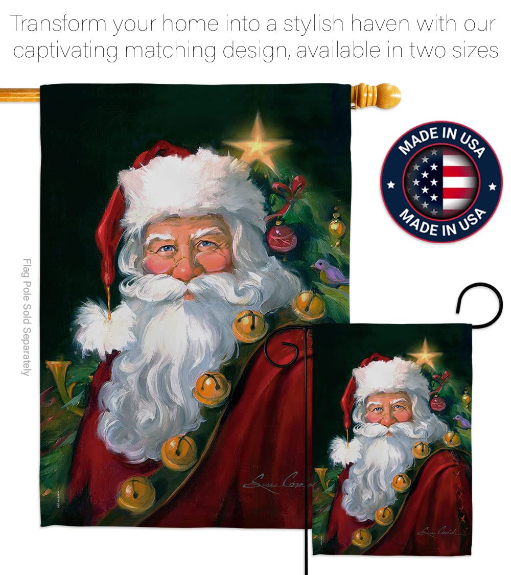 Santa Christmas Garden Flag Set 13