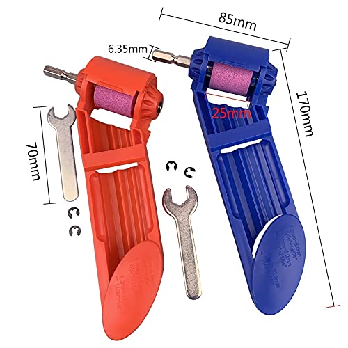 Corundum Grinding Wheel Head - Drill Bit Sharpener & Power Tool Polishing Machine for Engraving, Grinding Nozzle & Sharp Grinding (Orange) - Perfect for DIY, Metalworking & Woodworking Projects