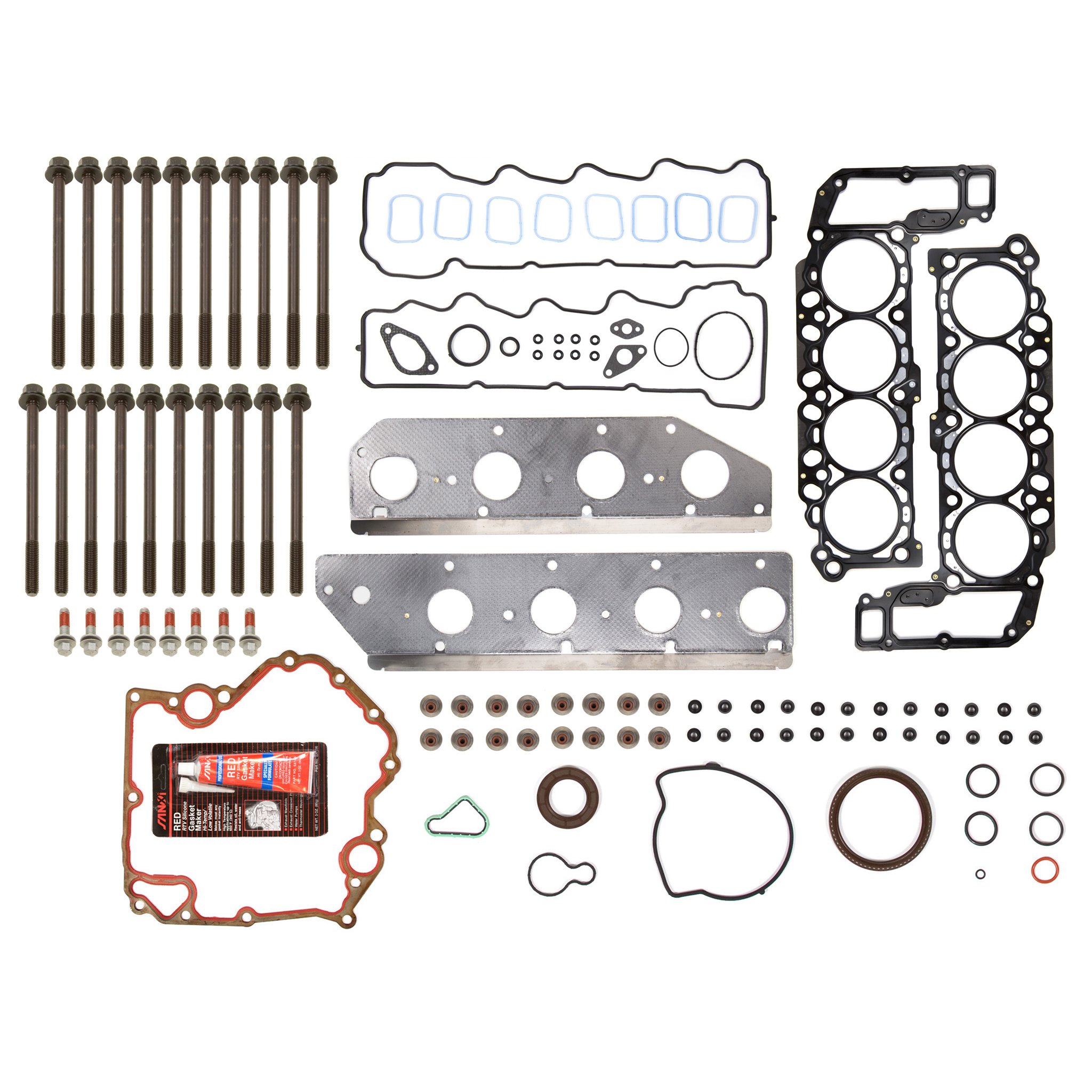 MA-4216925106 Full Gasket Set with Head Bolts for 08-10 Dodge Durango Dakota Jeep Commander 4.7L V8 Engine - Perfect for Engine Rebuild & Head Gasket Replacement