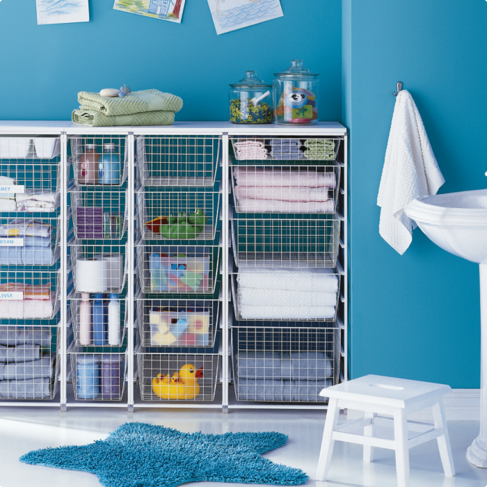 450mm Wide Wire Basket - Heavy Duty Storage Organizer for Kitchen, Bathroom, Office & Garage - Perfect for Organizing Utensils, Toiletries, Files & Tools