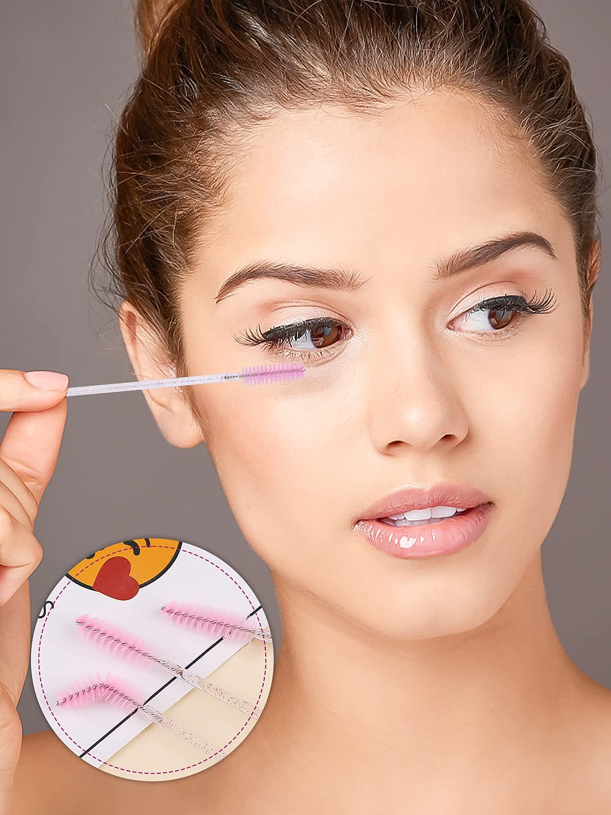 40PCS Empty Mascara Tubes with Wands - Diamond Eyelash Extension Brushes for Professional Makeup Artists (Pink) | Perfect for Lash Extensions, DIY Beauty & Salon Use