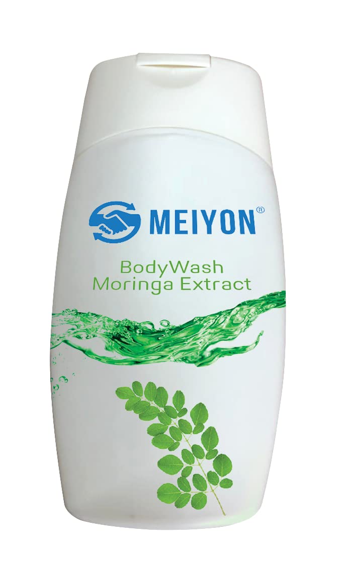 Meiyon Moringa Body Wash with Moringa Extract for Smooth Skin - 100ml | Gentle Cleansing & Hydrating Shower Gel for Dry & Sensitive Skin | Perfect for Daily Use & Spa Days