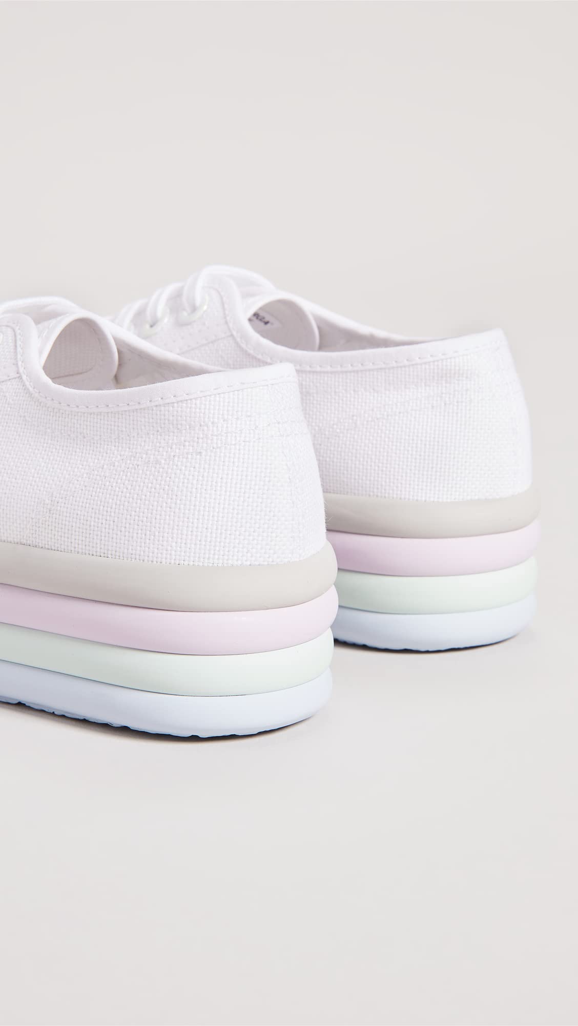 Superga Women's 2790 Candy Big Eyelets Sneakers - Classic White Canvas Low Top Shoes for Women | Comfortable Casual Walking & Everyday Fashion Footwear