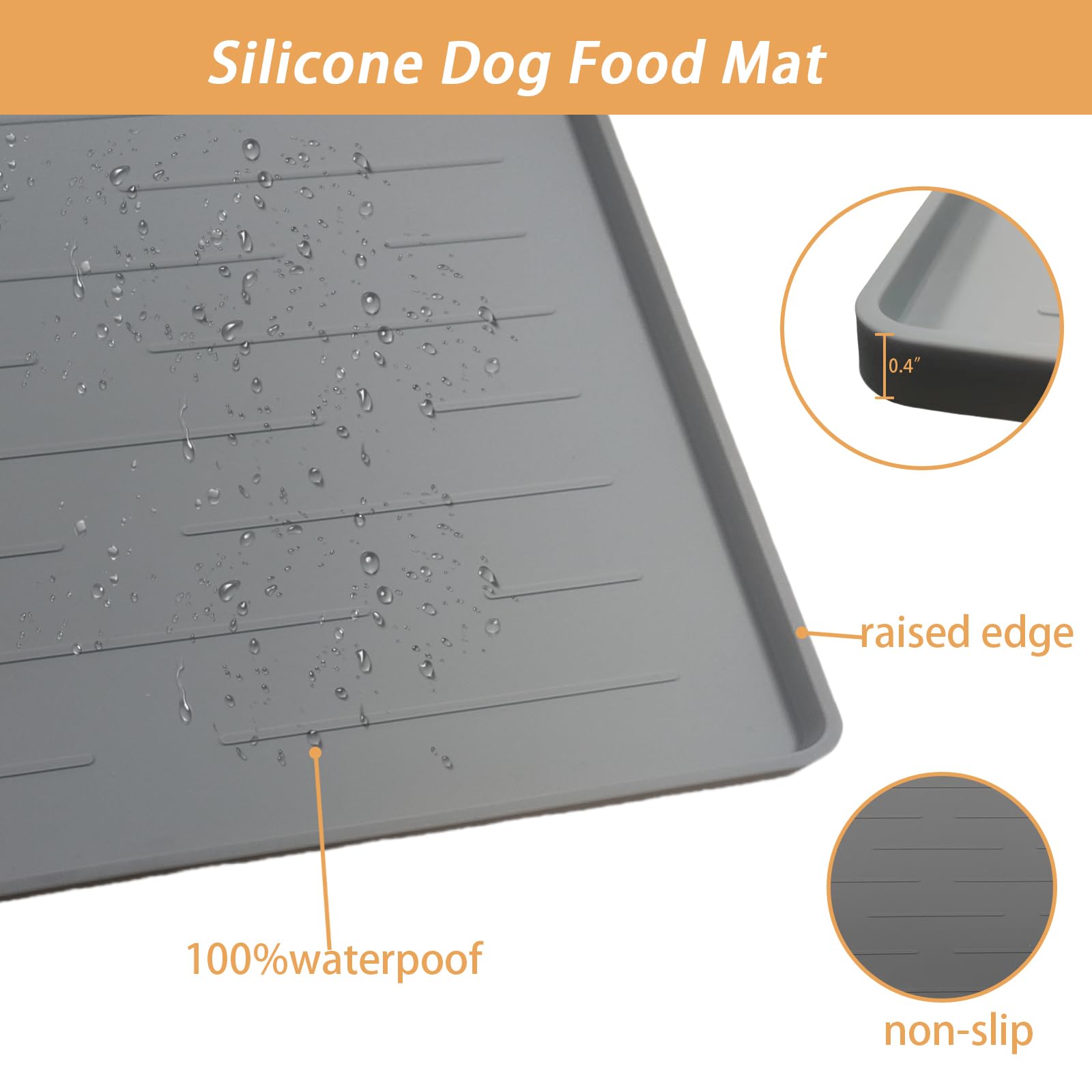 Premium Silicone Dog Food Mat - 18