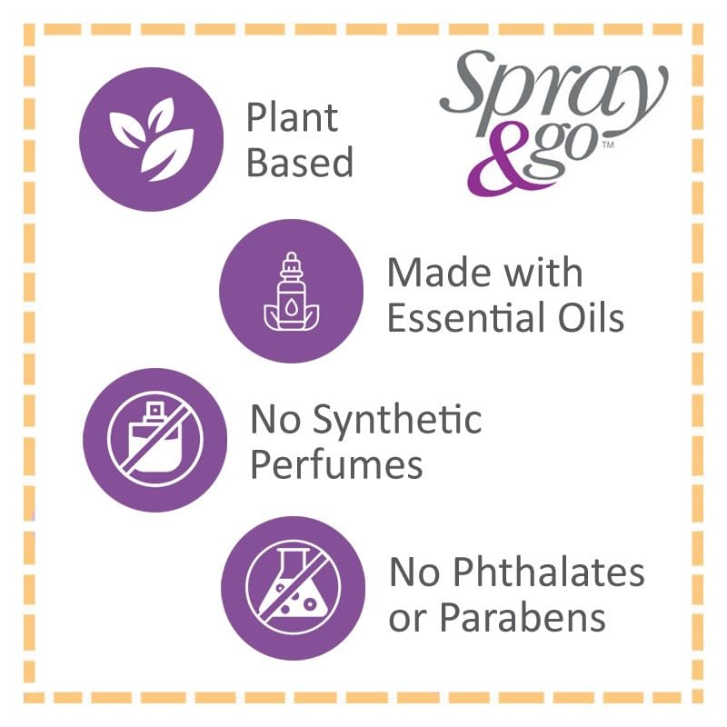 Air Scense Essential Oil Air Freshener - Non-Aerosol 7oz, 3 Pack Lavender Vanilla Scent for Home, Office & Car - Natural Odor Eliminator & Room Deodorizer