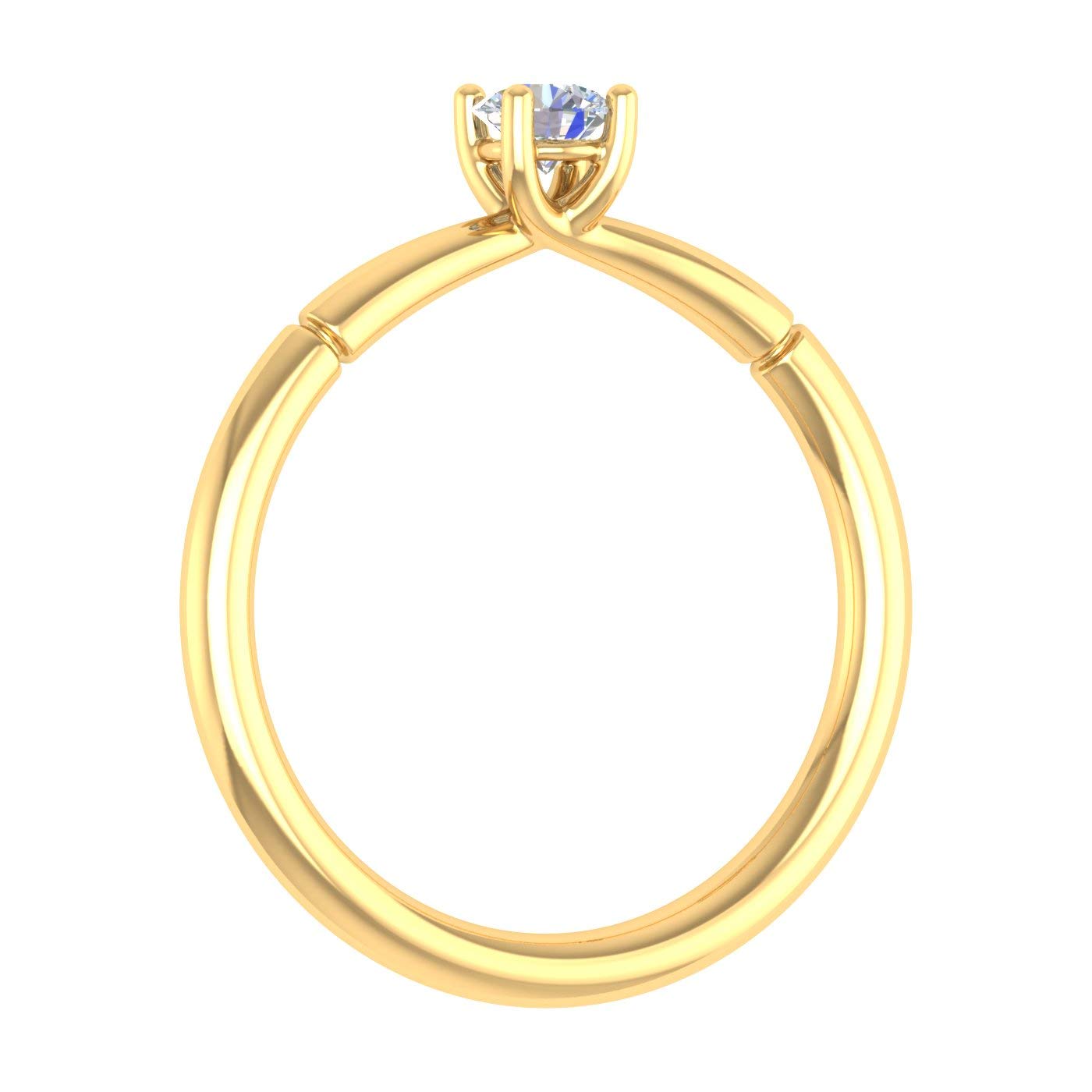 1/4 Carat 4-Prong Solitaire Diamond Engagement Ring in 14K Gold - Perfect for Proposals, Weddings & Anniversary Gifts
