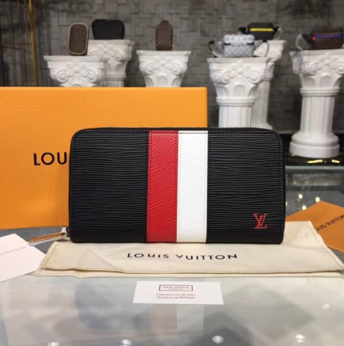 LV Zippy Wallet Epi Stripes Special Edition Noir - Luxury Leather Wallet for Women - Perfect for Everyday Use, Travel & Gift Giving