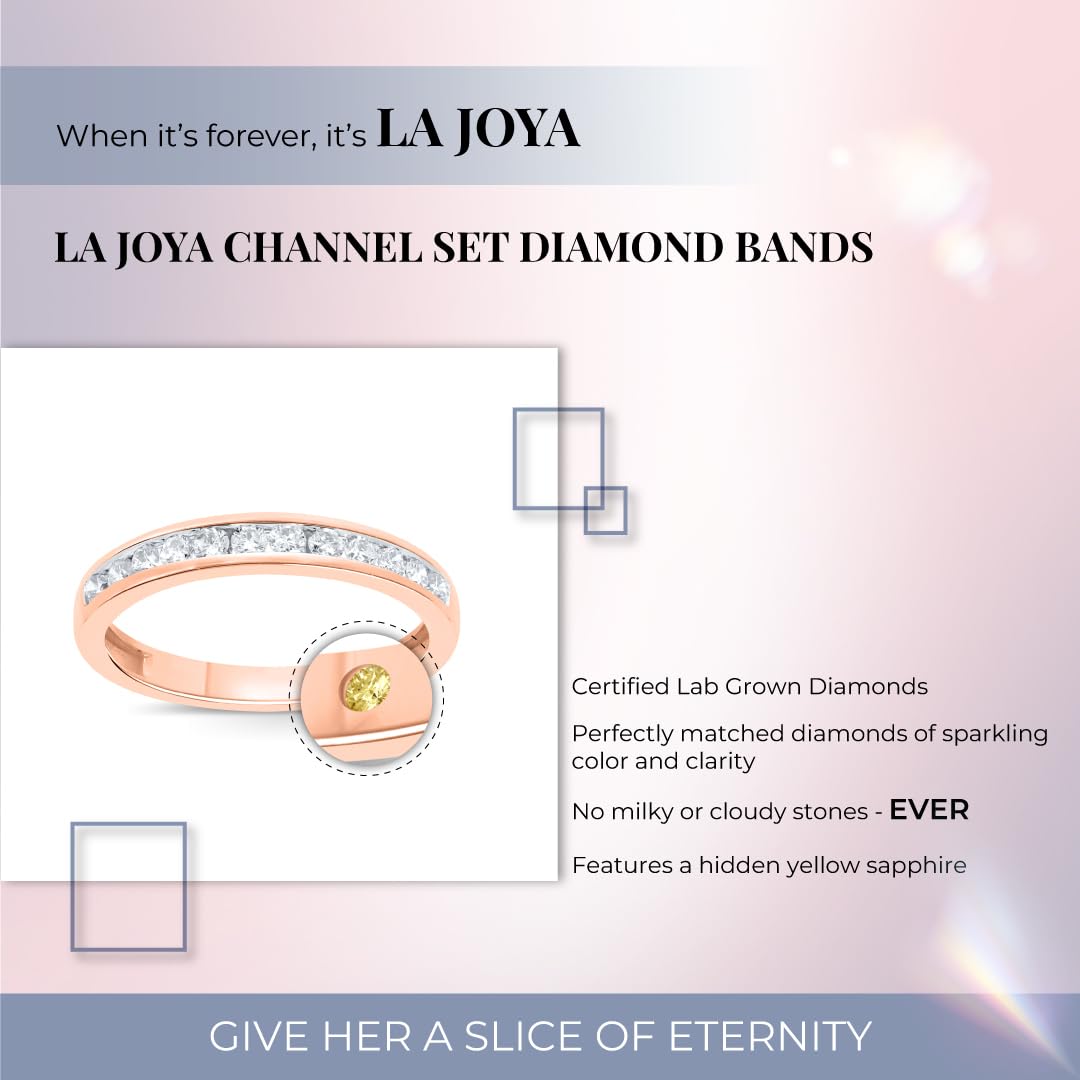 Exquisite Lab Grown Diamond Wedding Rings for Women - 10K Yellow, White & Rose Gold Certified (1/6-1/2 Carat) Channel Set Diamond Anniversary & Wedding Bands | Perfect for Proposals, Engagements & Special Occasions
