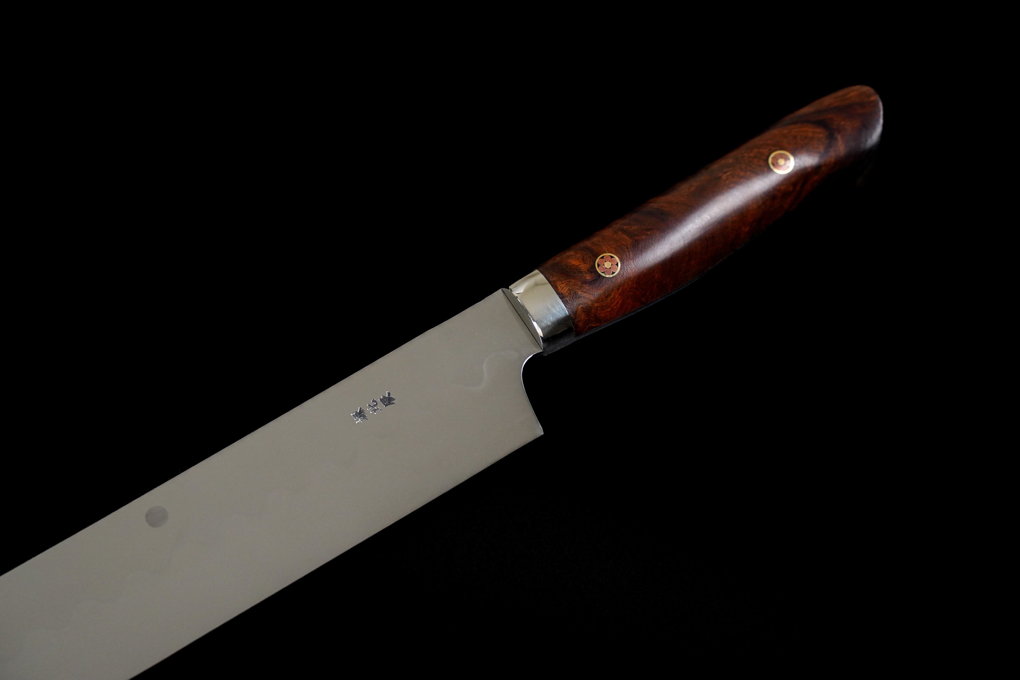 Premium Ikeda Yoshikazu 390mm White #3 Moon Honyaki Sakimaru Knife - Japanese Handcrafted Chef's Knife for Sushi, Sashimi & Precision Cutting