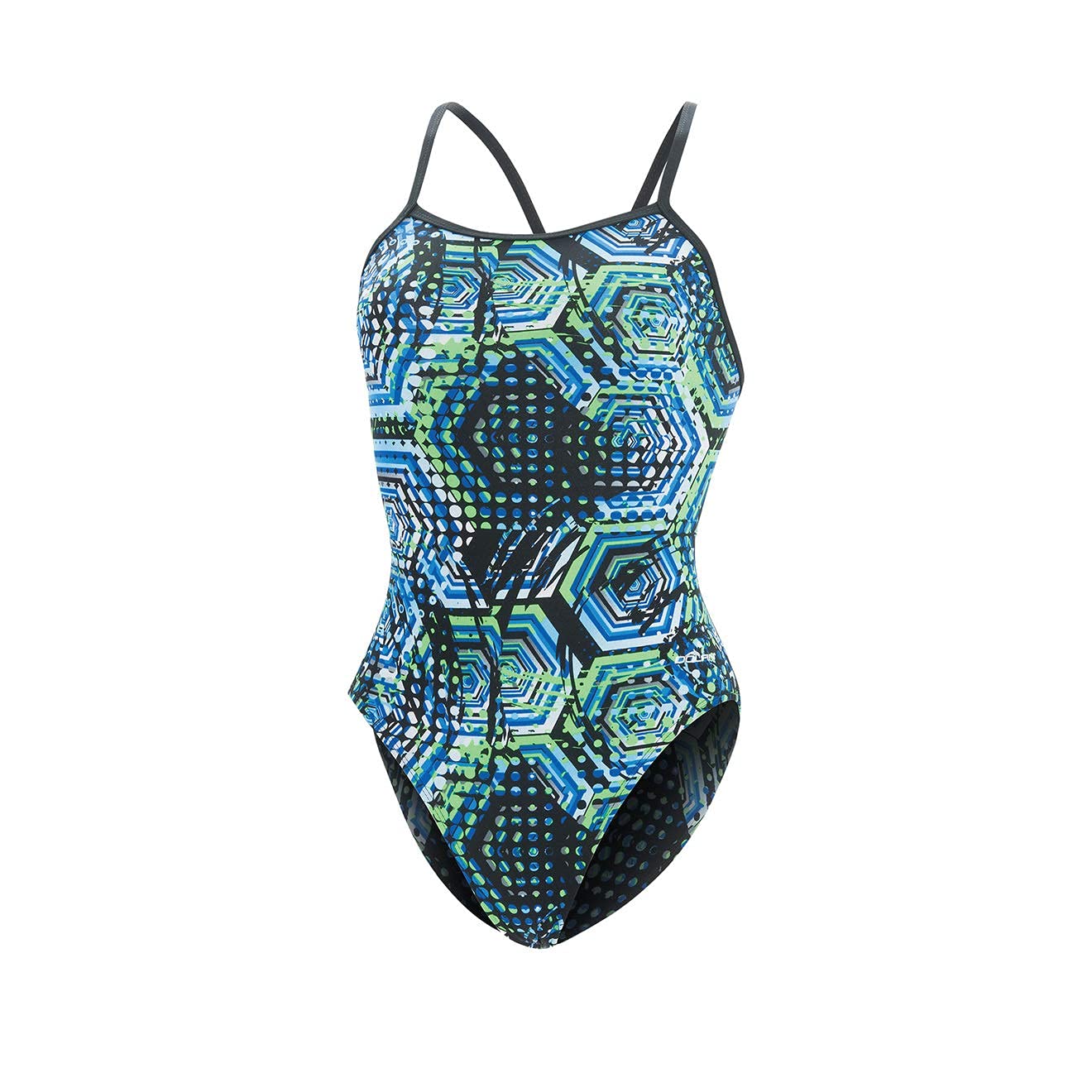 Dolfin Reliance Team Print V Back Swimsuit - High Performance Competitive Swimwear for Women & Girls - Perfect for Swim Team, Training, and Lap Swimming