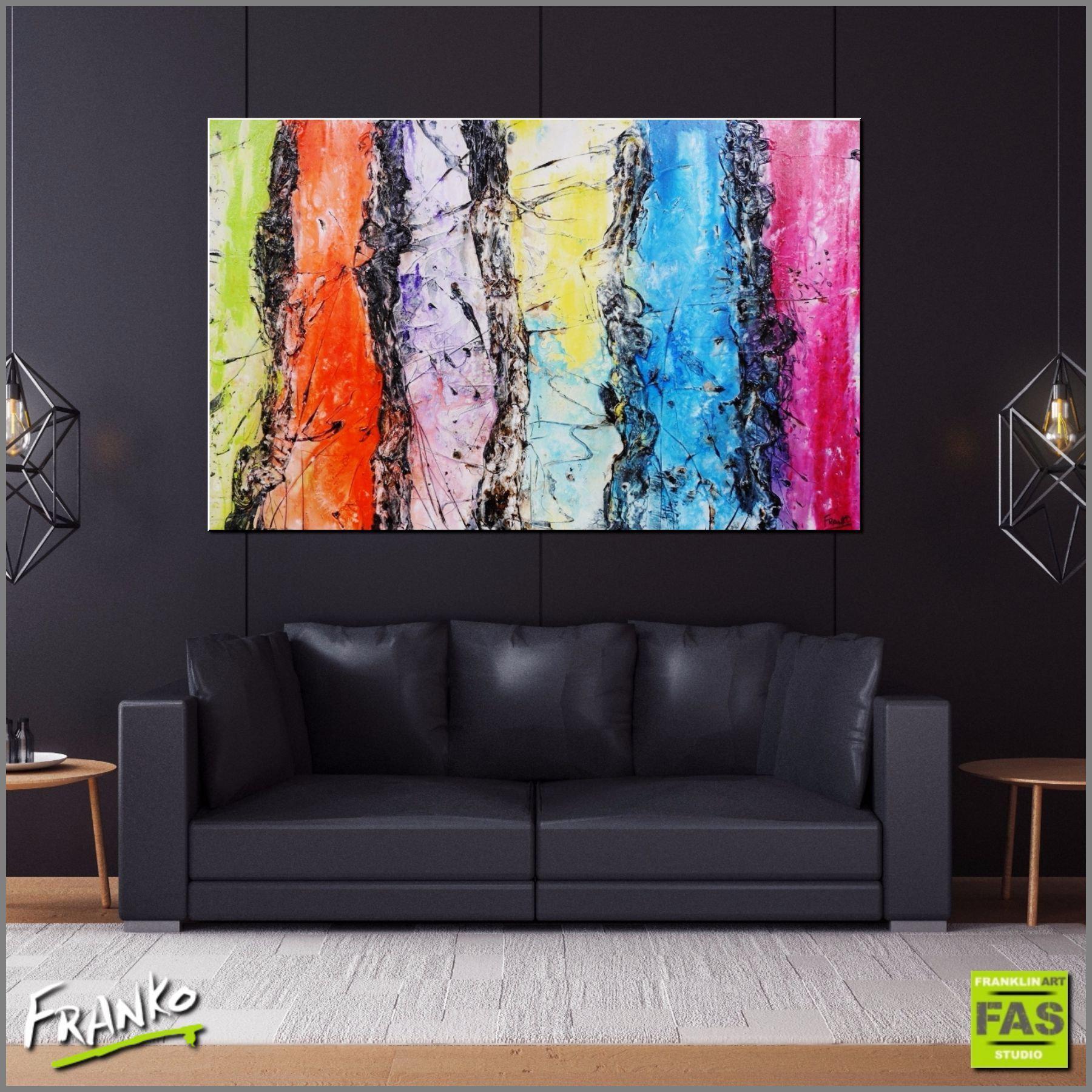 Lifesaver 160cm x 100cm Colorful Abstract Canvas Wall Art - Modern Home Decor for Living Room, Bedroom & Office
