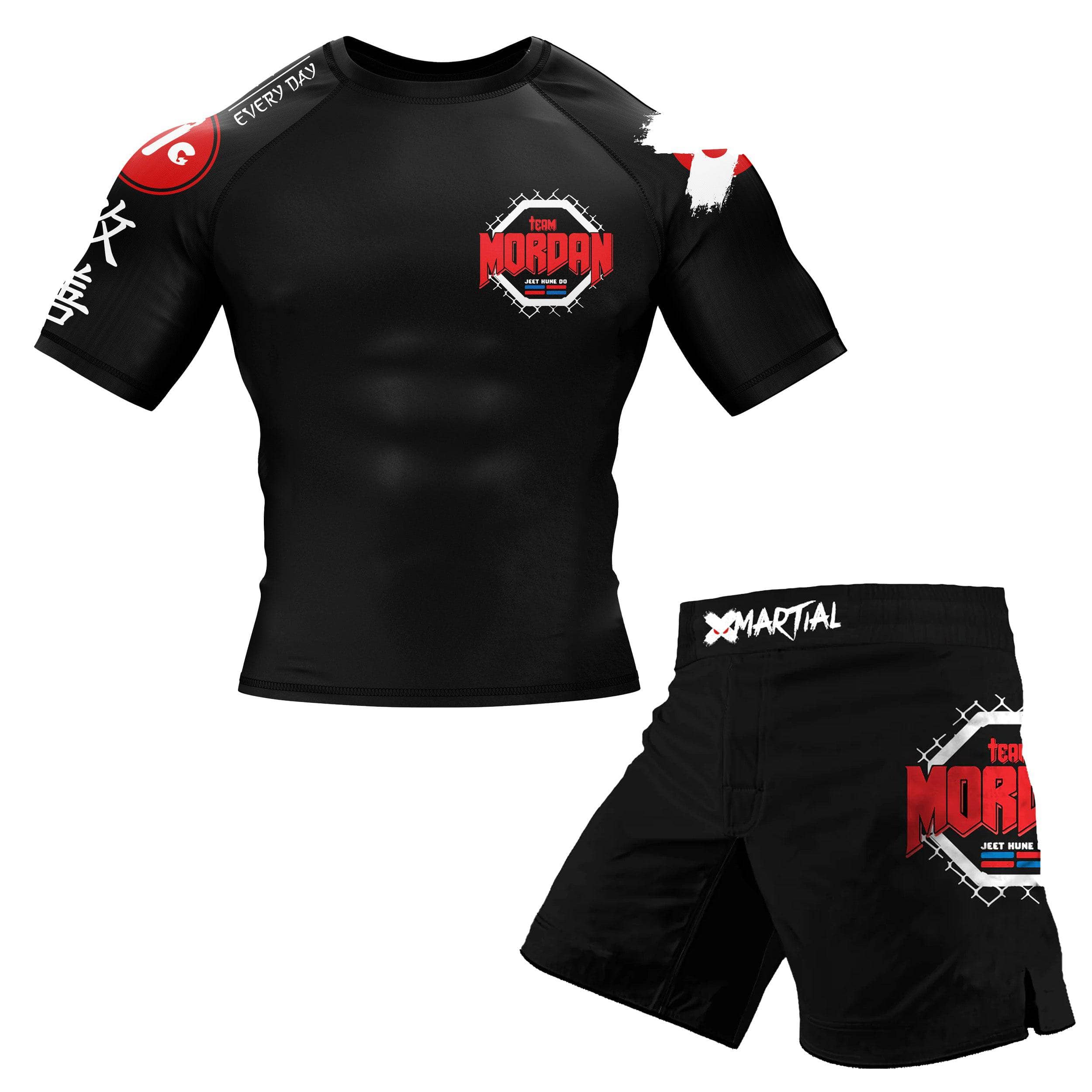 Dominican Fury BJJ Rash Guard - Compression Shirt for Brazilian Jiu-Jitsu, MMA & Grappling - Moisture Wicking & UV Protection - Perfect for Training, Competition & Outdoor Sports