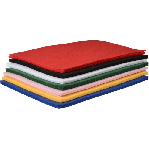 Premium Assorted Craft Felt Sheets - 40 Vibrant Colors DIY Felt Fabric for Sewing, Scrapbooking & Kids Crafts - Perfect for Home Decor, Classroom Projects & Holiday DIYs