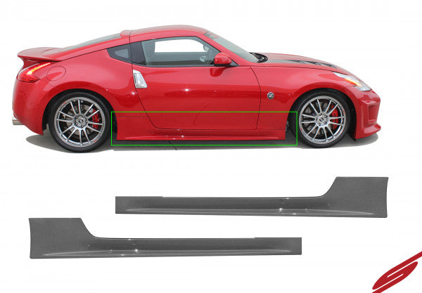 2009-2020 Nissan 370Z (Z34) Side Skirt Set - KB11125 - High Performance Car Body Kit for Street Racing & Custom Styling