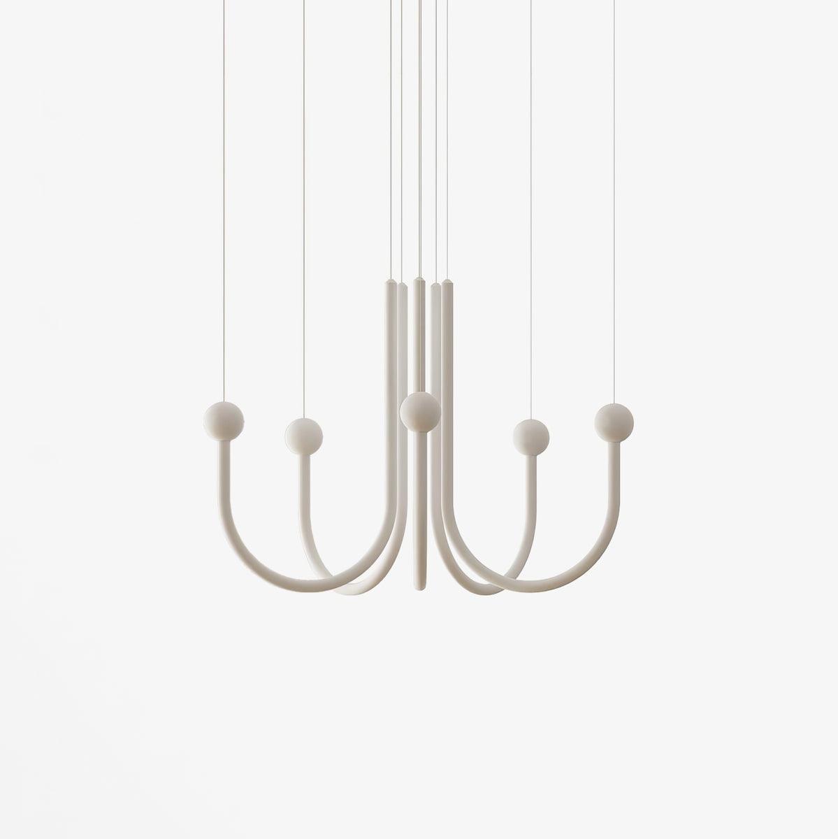 Modern Chord Point Pendant Light - Adjustable Hanging Ceiling Lamp for Kitchen Island, Dining Room & Bedroom Lighting - Industrial Style Fixture with Vintage Edison Bulb Compatibility