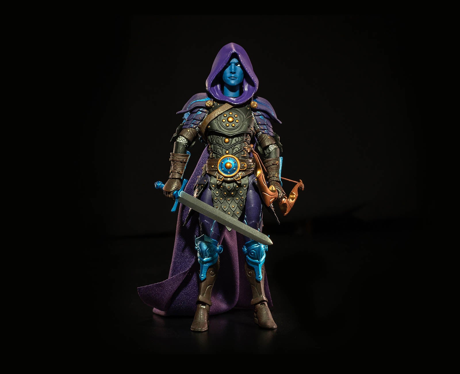 Mythic Legions: Circle of Poxxus Shadow Elf Ranger Action Figure - Collectible Fantasy Warrior for Display & Role-Playing Games