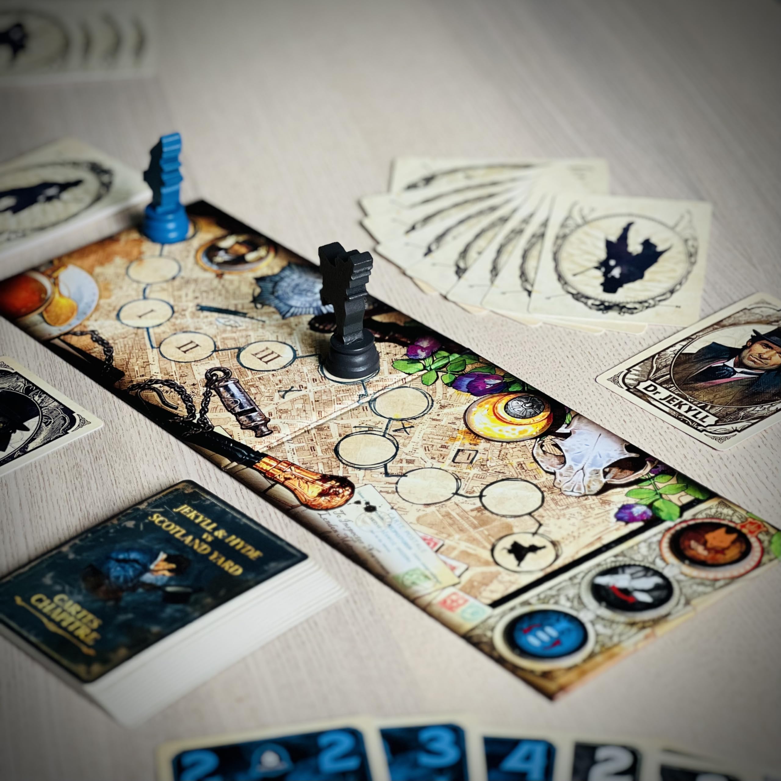 Blackrock Games Jekyll & Hyde Versus Scotland Yard - Cooperative Board Game for 2 Players Ages 10+ - Strategy Card Game with Fast-Paced Duel Gameplay - Perfect for Family Game Nights & Strategy Lovers