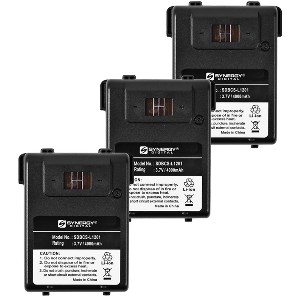 Synergy Digital Intermec 318-043-022 Replacement Battery Combo Pack - 3 x SDBCS-L1201 Batteries for Intermec CN3/CN3e/CN4 Scanners | Warehouse, Retail & Logistics Use