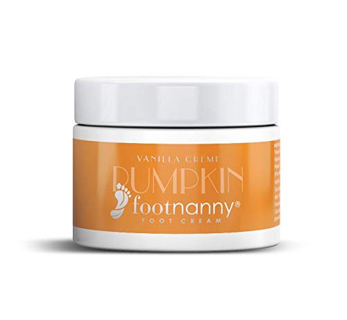 Footnanny Pumpkin Vanilla Foot Cream - Moisturizing Cracked Heel Treatment for Dry, Rough Feet - Exfoliates Dead Skin with Natural Ingredients - Perfect for Pedicures, Spa Days & At-Home Foot Care