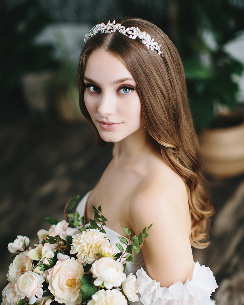 Rylee Floral Headband for Women - Elegant Hair Accessories for Weddings, Parties & Everyday Wear | Adjustable Comfort Fit Head Wrap