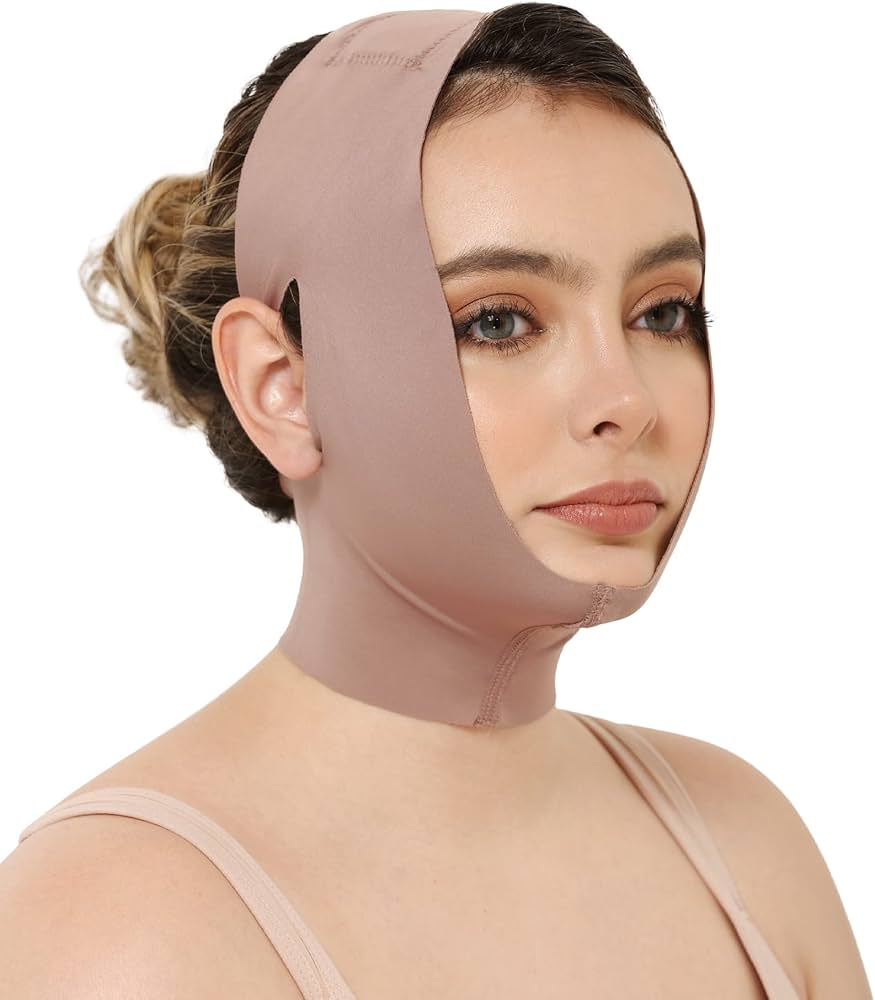 Post-Surgery Chin Lipo Compression Faja #1509 - Facial Slimming & Jawline Contouring Garment for Recovery & Double Chin Reduction - Perfect for Post-Op Care & Everyday Use