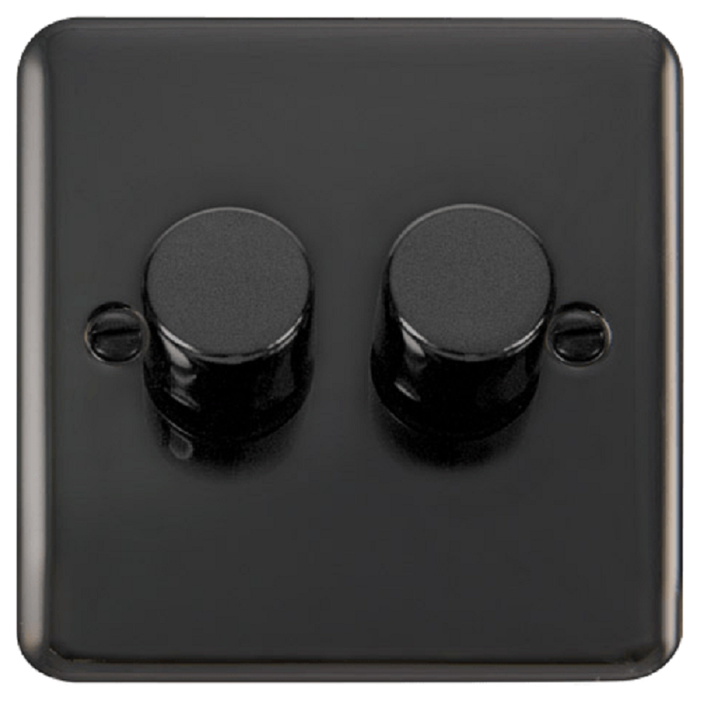 Click Deco Plus Black Nickel 2G LED Dimmer Switch DPBN162 - Modern Lighting Control for Home & Office - Perfect for Bedrooms, Living Rooms, and Commercial Spaces