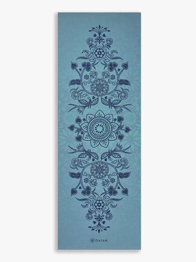Gaiam Reversible Mystic Sky Yoga Mat 6mm - Non-Slip Eco-Friendly Exercise Mat for Yoga, Pilates & Home Workouts - Perfect for Studios, Gyms & Outdoor Use