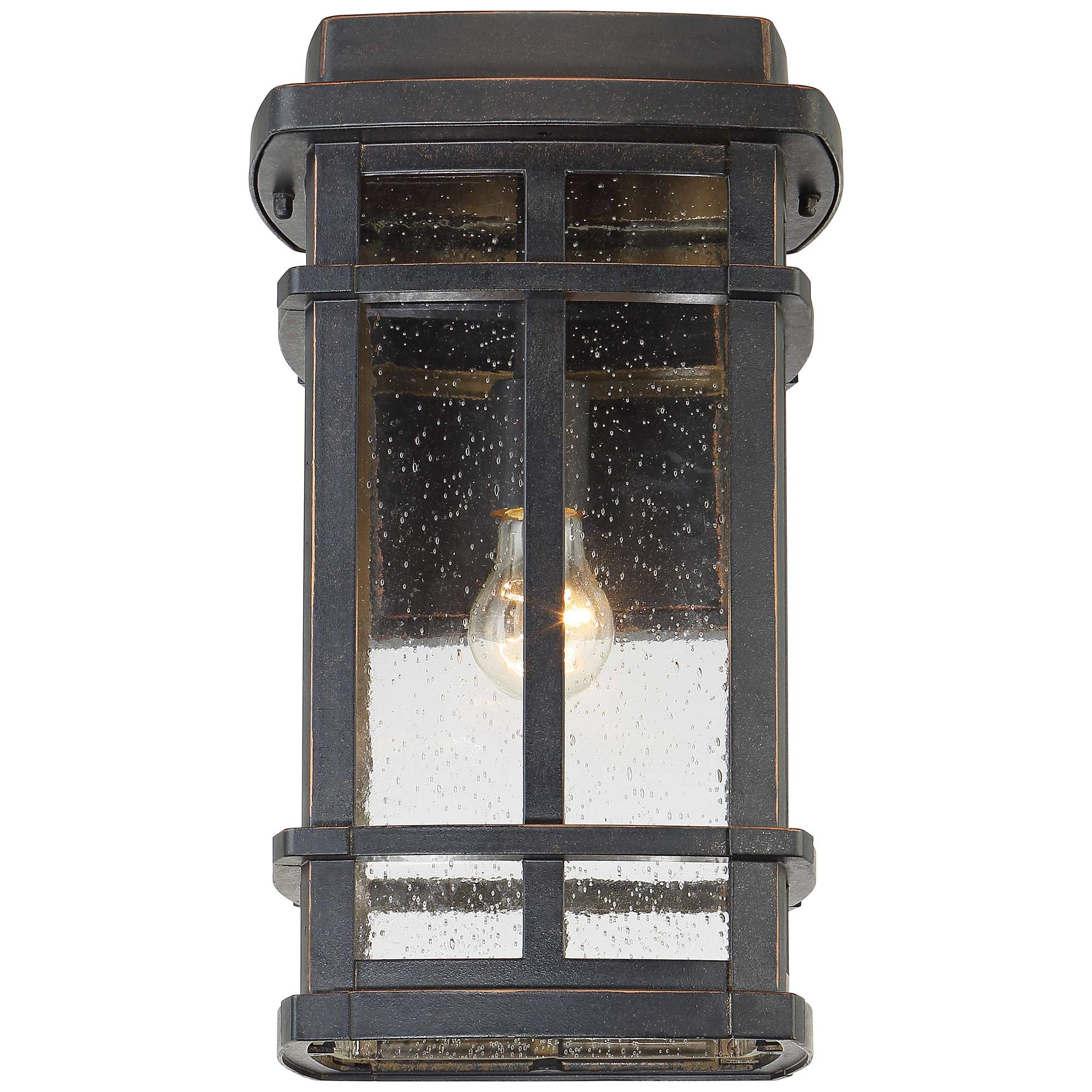 John Timberland Neri Mission Industrial Box-Shaped Outdoor Wall Light Fixture - Oil Rubbed Bronze 16