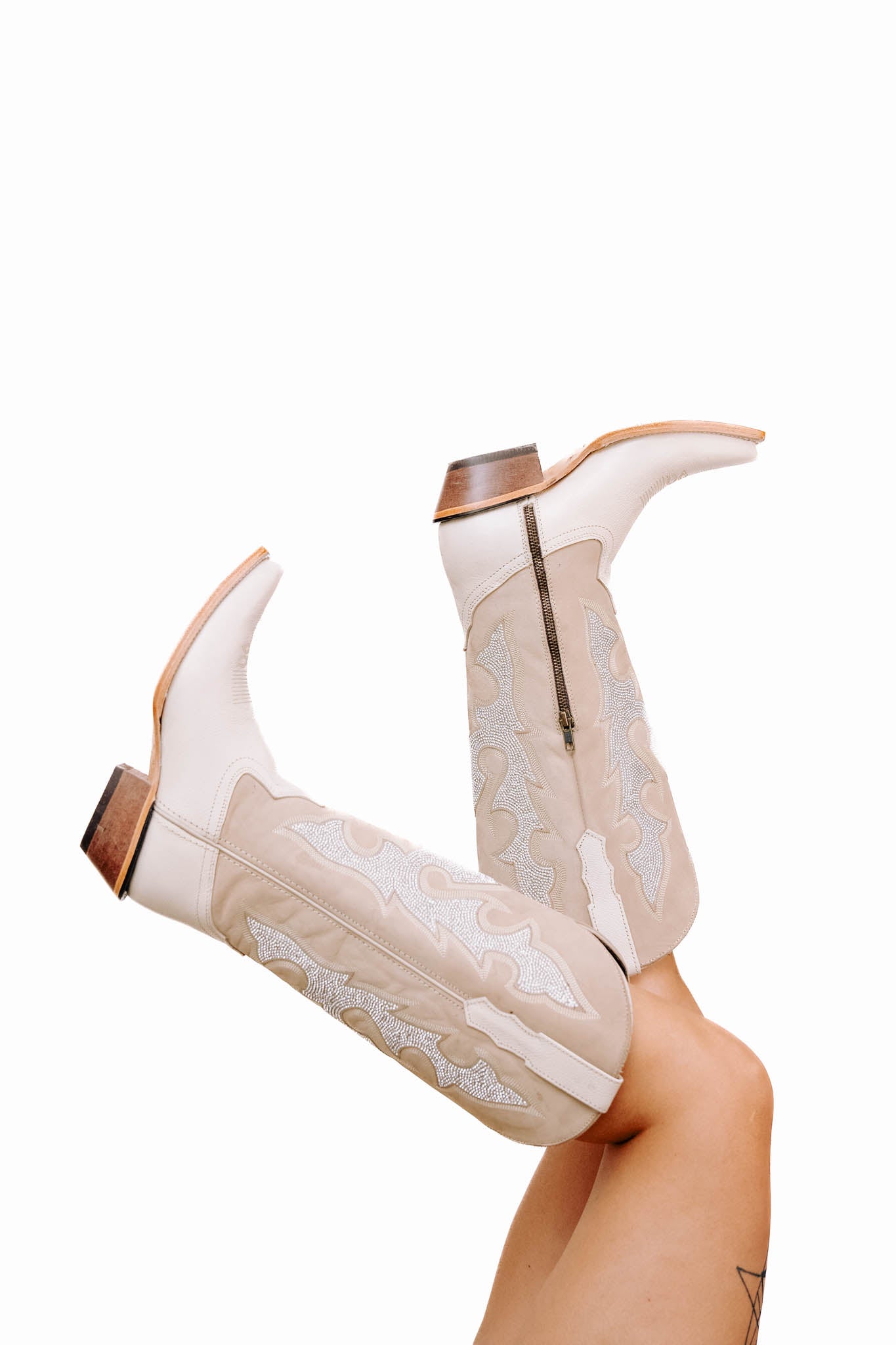 Makayla Midi Wide Calf Snip Toe Cowgirl Boots for Women - Comfortable Western Riding Boots for Country Dancing, Rodeo & Casual Wear
