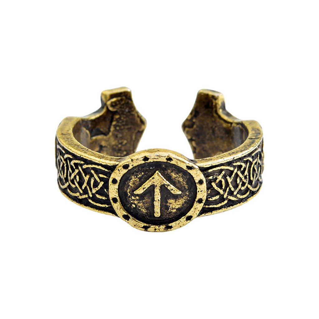 Viking Rune Ring for Men - Vintage Norse Poetry Jewelry with Gothic Style - Perfect for Viking Lovers, Medieval Reenactment & Dark Aesthetic Fashion