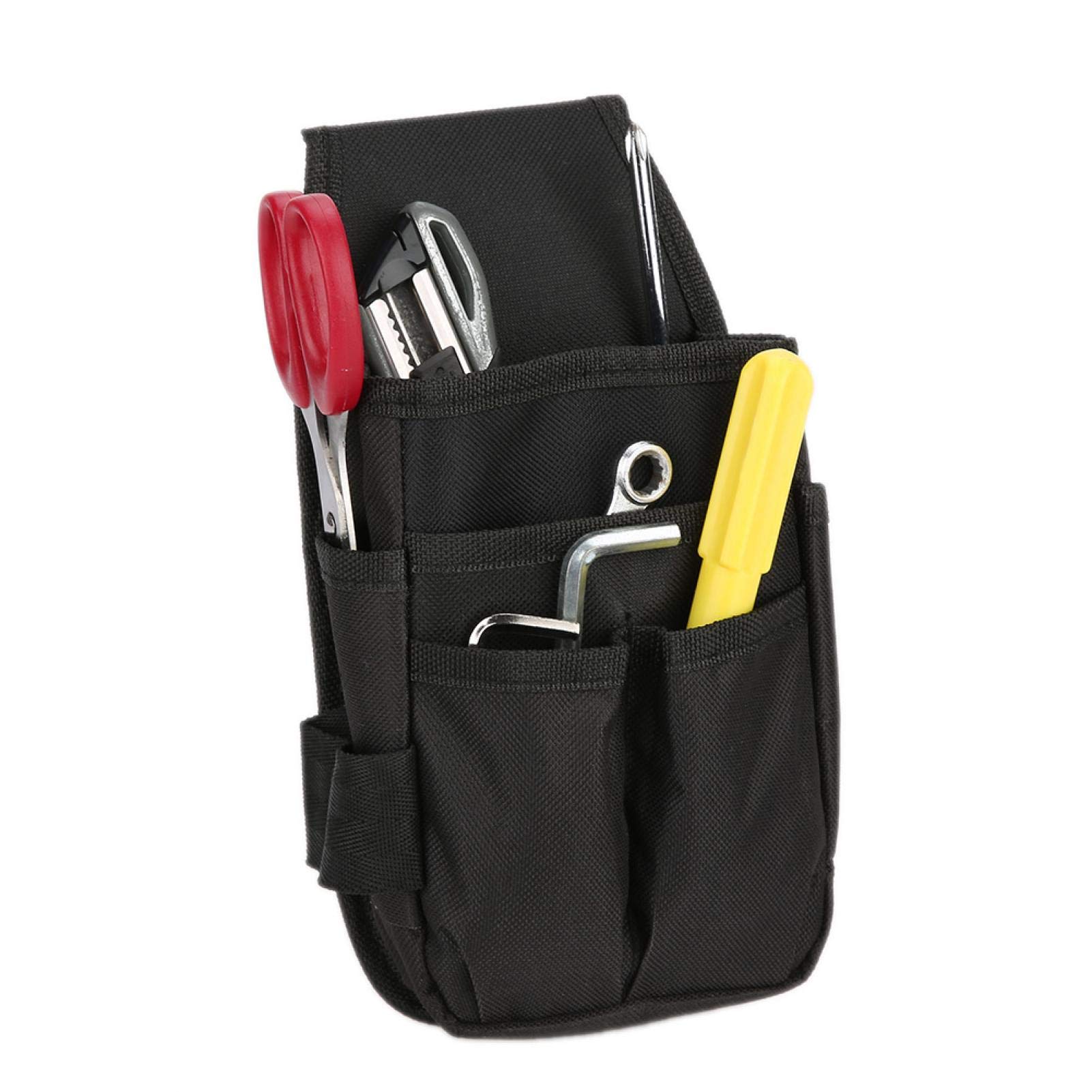Professional Electrician Tool Waist Bag - Durable Tool Pouch for Hardware Tools & Parts - Ideal for Electricians, Contractors & DIY Home Repairs
