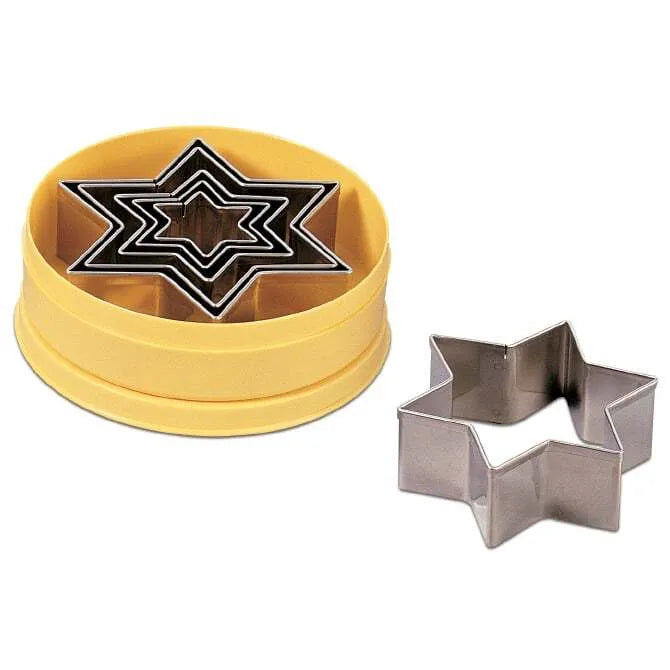 6-Piece Star Cutter Set for Baking - Stainless Steel Cookie Cutters for Christmas, DIY Crafts & Fondant Decorations (Perfect for Holiday Baking, Cake Decorating & Kids Crafts)