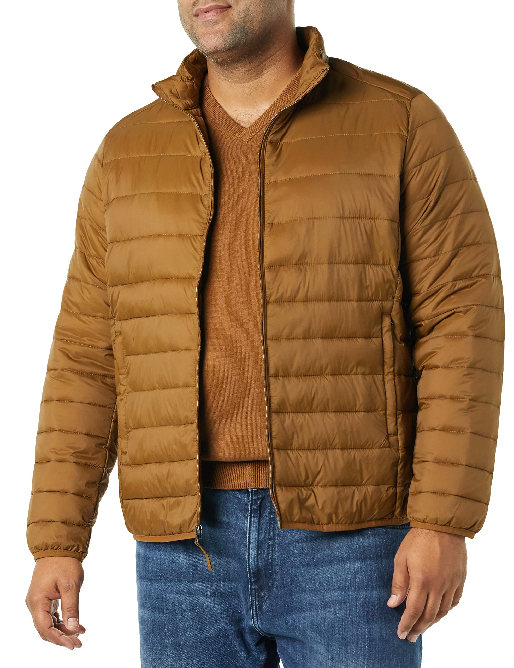 Amazon Essentials Men's Lightweight Water-Resistant Packable Puffer Jacket for Outdoor Activities - Big & Tall Sizes Available | Perfect for Hiking, Travel & Winter Wear