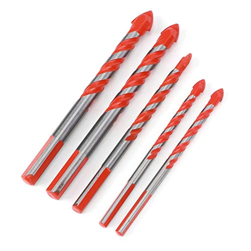 Durable Hole Drill Bit Set for Glass, Ceramic Tile, Plastic & Wood - High Wear Resistance DIY Center Drill for Home Improvement & Craft Projects