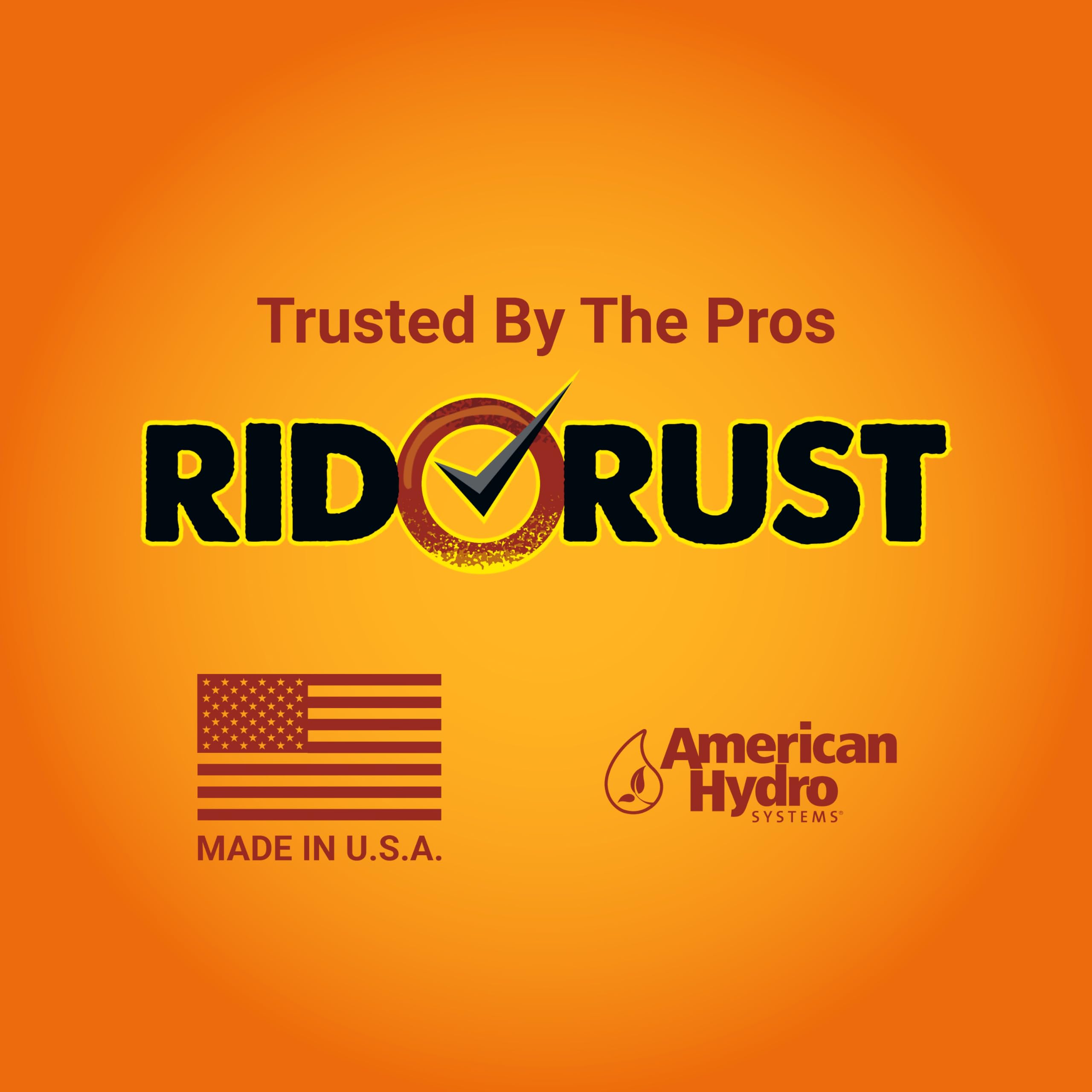 Rid-O-Rust Outdoor Rust Preventer Spray - 64oz (4 Pack) - Heavy Duty Water-Based Formula Prevents Rust & Stains from Irrigation - Ideal for Garden Tools, Fences, Outdoor Furniture & Metal Surfaces