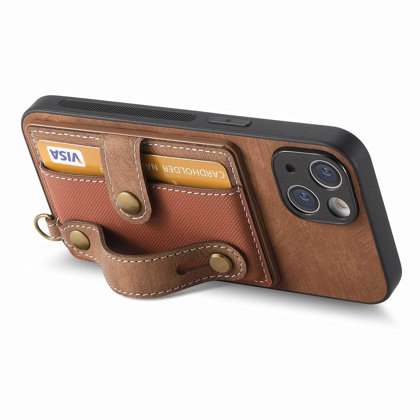 Premium Vegan Leather iPhone 15 Pro Max Wallet Case - Slim Protective Cover with Card Slots | Perfect for Business, Travel & Everyday Use
