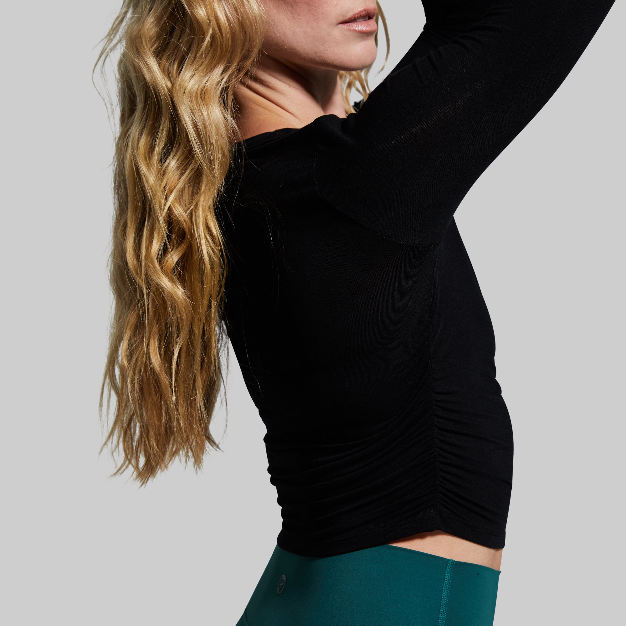 Look At Me Long Sleeve T-Shirt for Women - Soft Cotton Black Top for Casual Wear, Workout & Layering | Perfect for Everyday Outfits, Gym Sessions and Fall Fashion