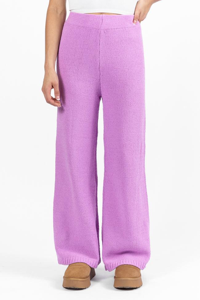 Cozy Lavender Lounge Pants for Women - Soft & Comfortable Sleepwear - Perfect for Relaxing at Home, Yoga & Lounging