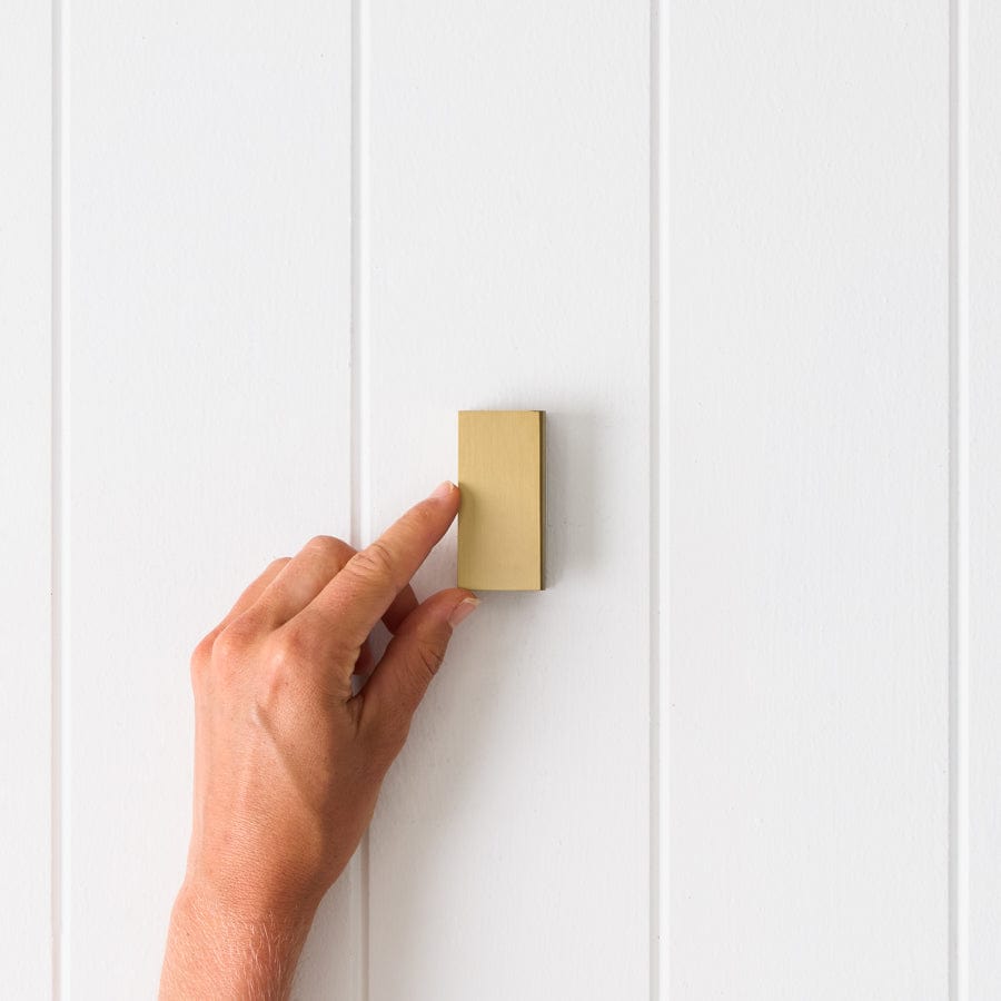 Brushed Brass Shower Glass Clamp - Heavy Duty Bathroom Hardware for Frameless Shower Doors - Perfect for Modern Home & Spa Renovations