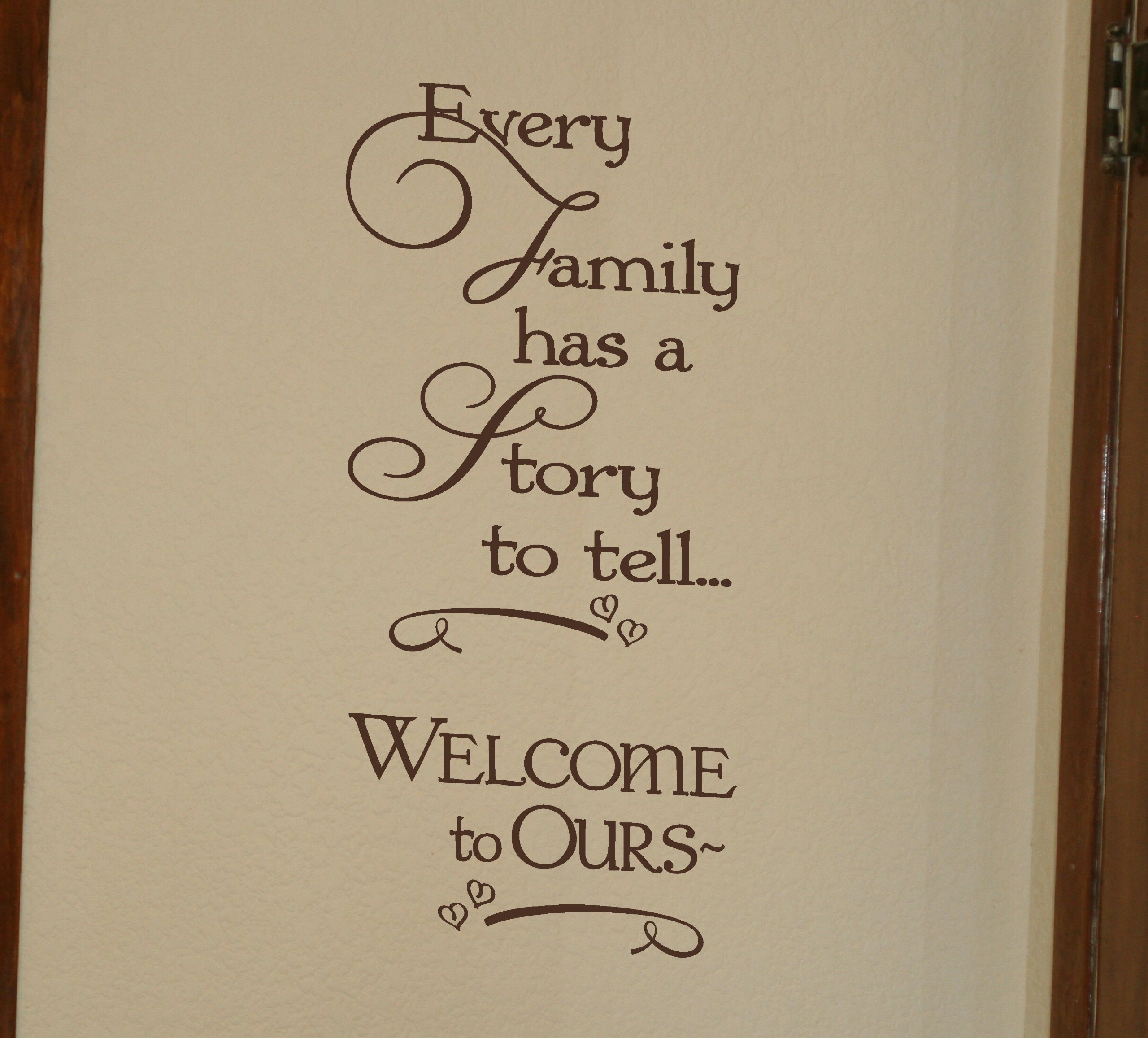 Family Story Quote Wall Decal - 11
