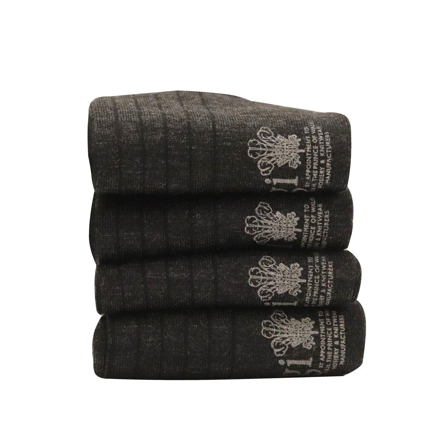 Men's 4-Pack Tenby Merino Wool Socks - Ultra Soft & Breathable for Hiking, Travel & Winter Warmth