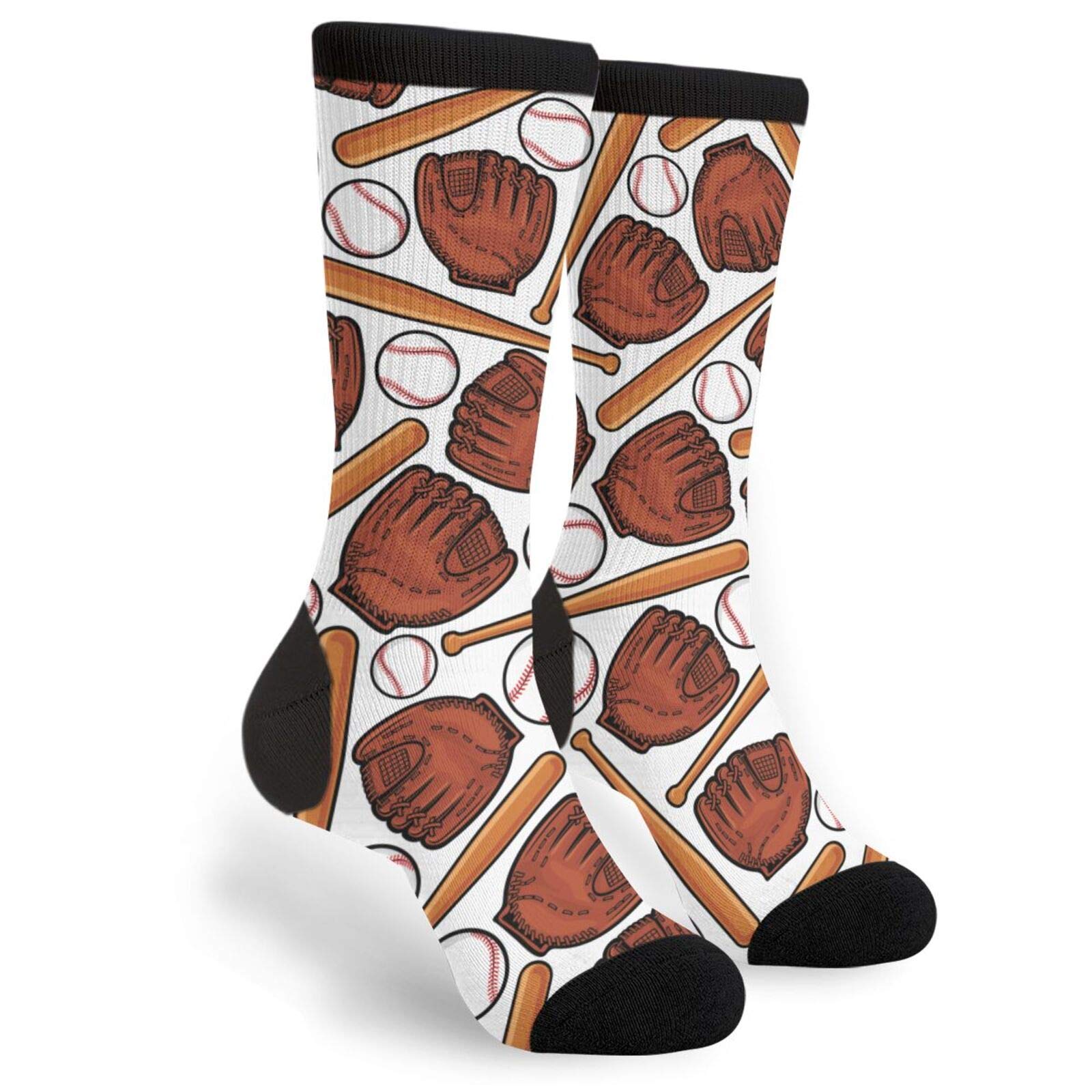 Yaateeh High Ankle Crew Socks for Men & Women - Casual Mid Calf Dress Socks, Long Tube Socks - Perfect for Office, Hiking & Everyday Wear