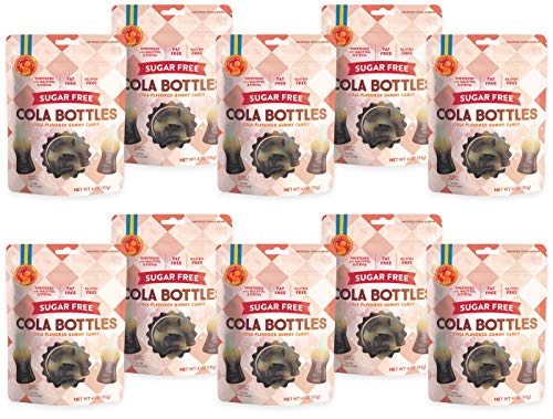 Sugar-Free Swedish Cola Gummy Candy 4oz – Fat Free, Gluten Free, Stevia Sweetened (Pack of 10) – Perfect for Keto Diet, Low-Carb Snacking & Healthy Treats