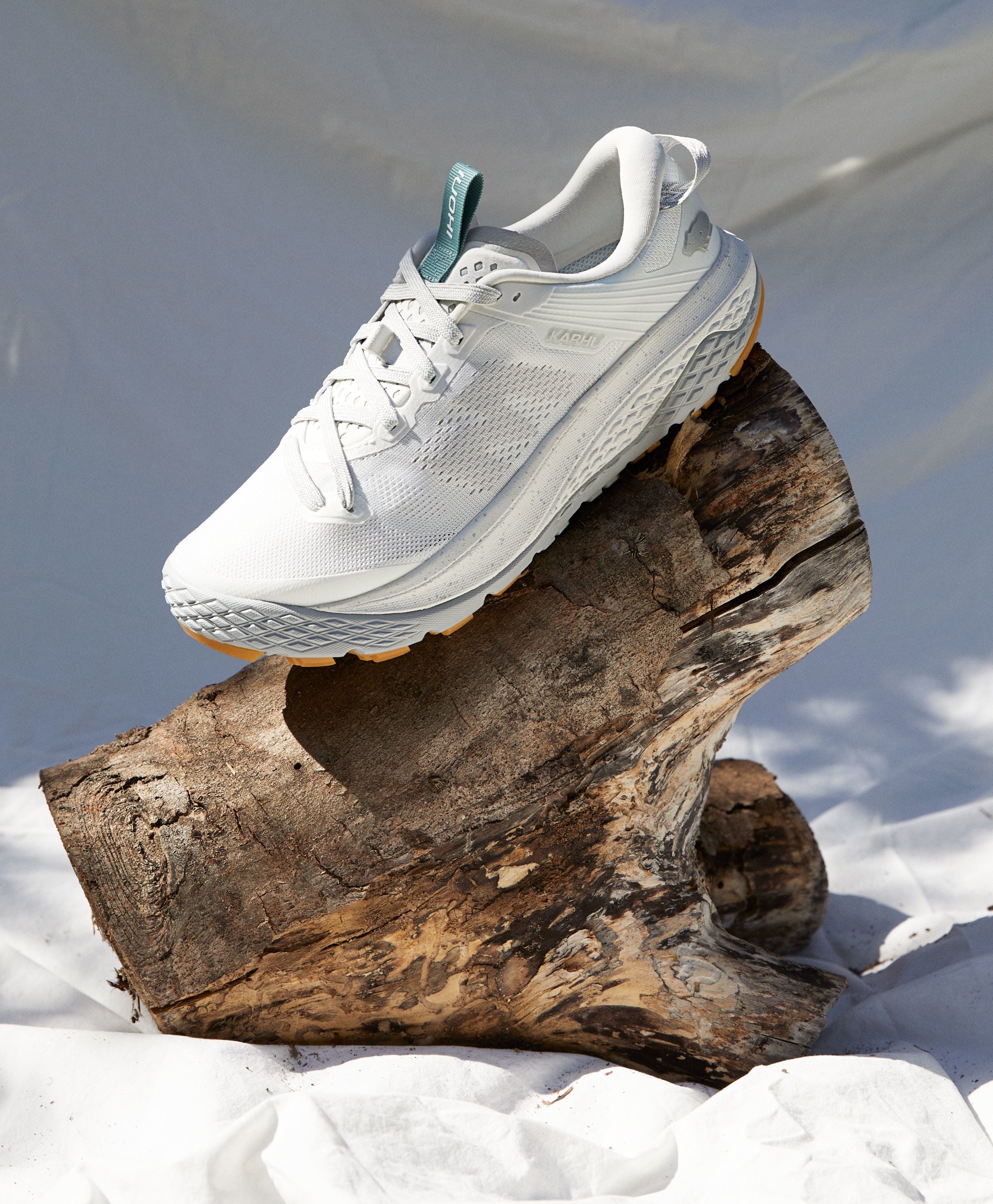 Men's IKONI Trail 1.0 Running Shoes - Bright White/Dawn Blue - Lightweight Trail Running Sneakers for Hiking & Outdoor Adventures
