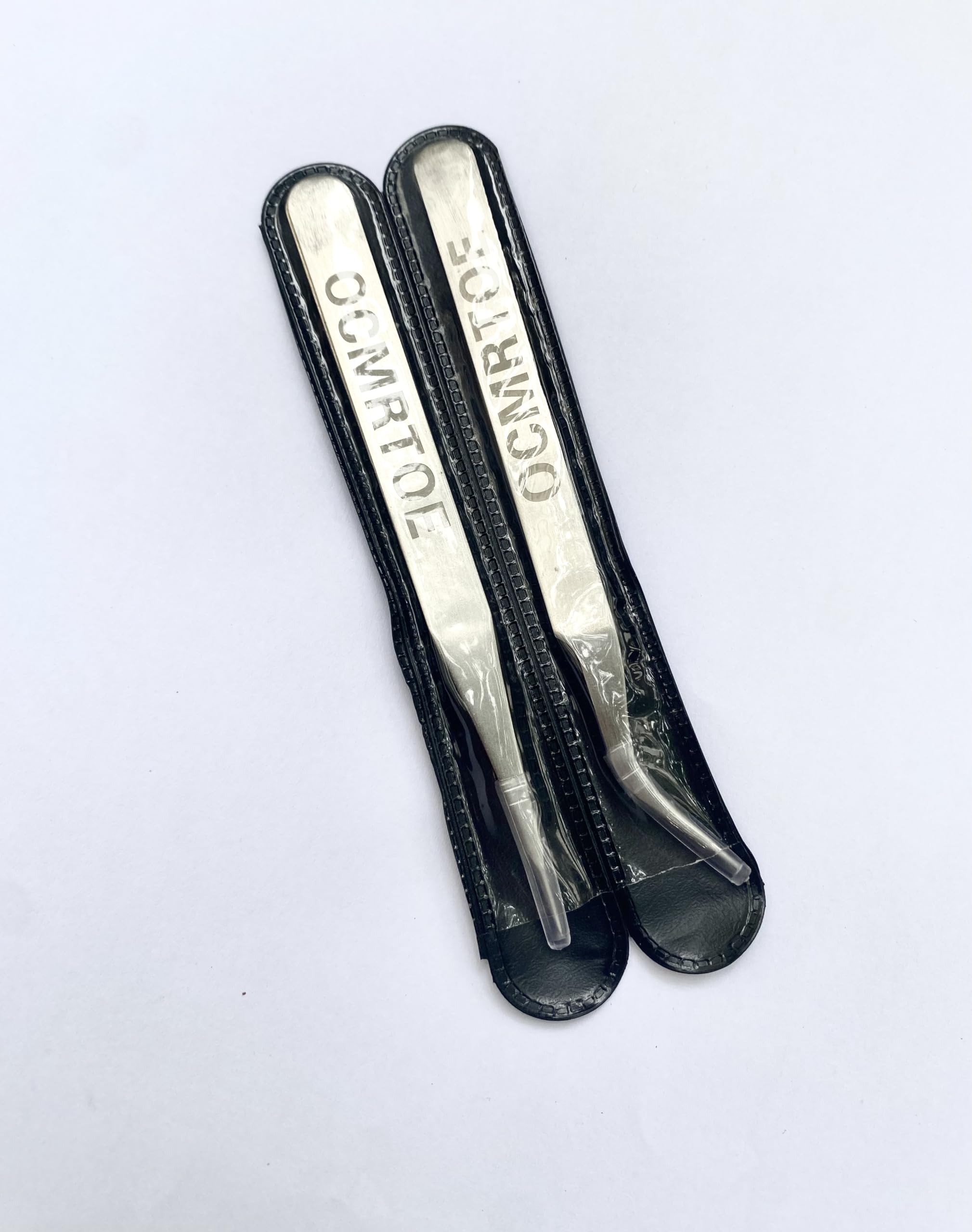 2PCS OCMRTOE Precision Tweezers Set - Anti-Static Stainless Steel Curved Tweezers for Electronics, Lab Work, Jewelry Making, Crafts & Soldering - Perfect for DIY Projects, Watch Repair & Eyebrow Grooming