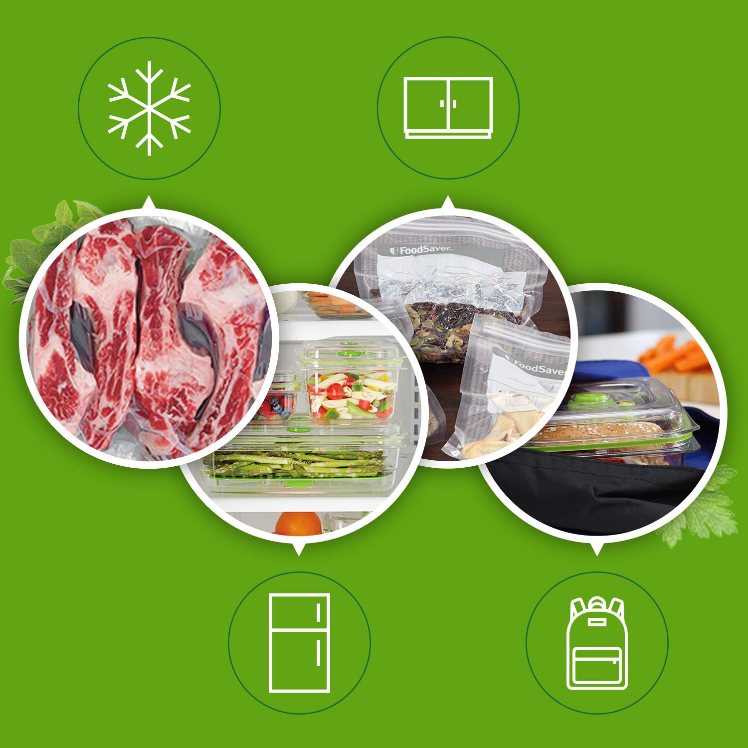 FoodSaver FFS016X Vacuum Sealer Machine for Dry and Wet Food - Built-in Cutter, Roll Holder, Automatic Sealing with Suction Function - Includes Tube Adapter & Accessories - Perfect for Meal Prep, Sous Vide, and Food Storage (Silver)