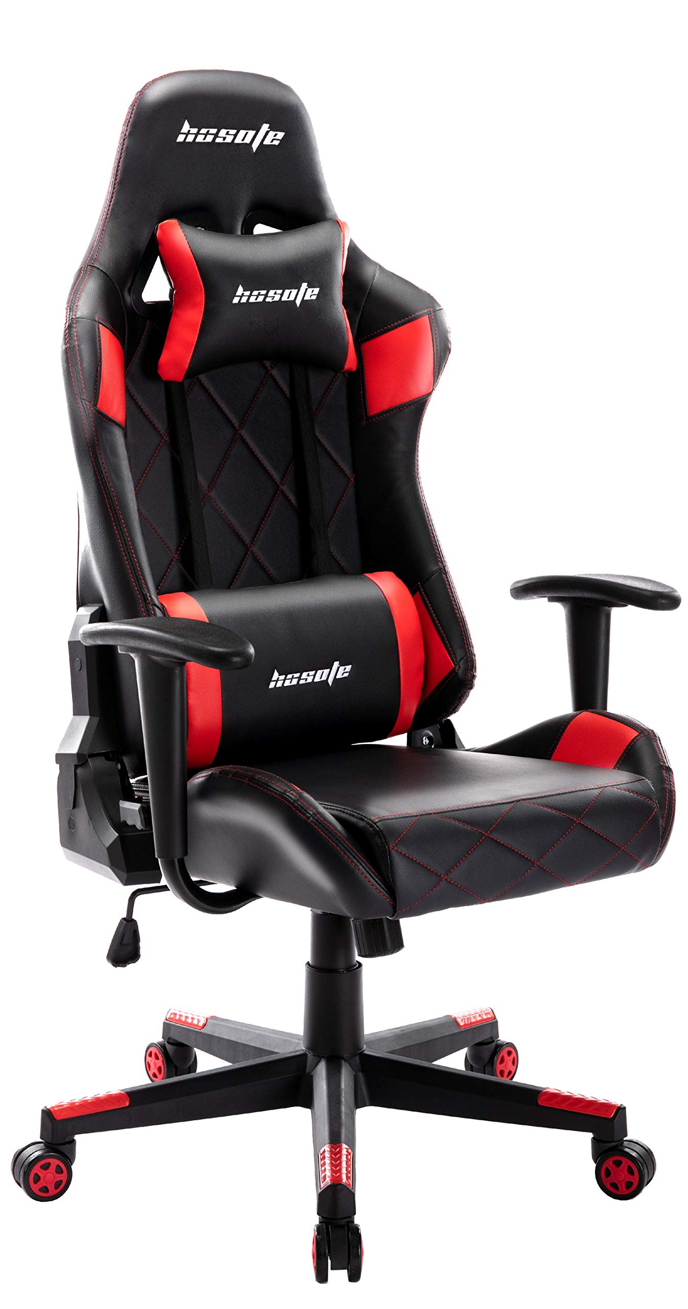 Premium Ergonomic Gaming Chair - High Back Racing Style PU Leather Office Chair with Adjustable Lumbar Support, Headrest & Armrests for PC, Console & Work (Black) - Perfect for Esports, Streaming & Home Office Setup
