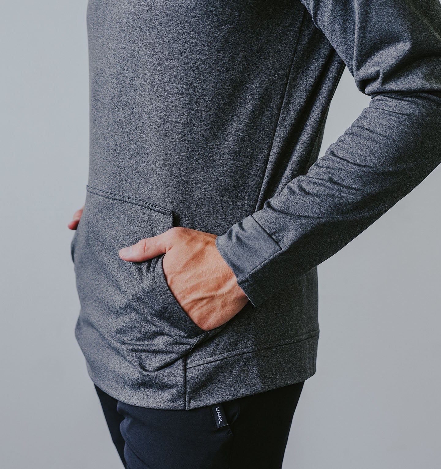 UNRL Crossover Hoodie II - Men's Premium Zip-Up Hooded Sweatshirt for Casual Wear & Street Style | Gym, Running, Outdoor Activities