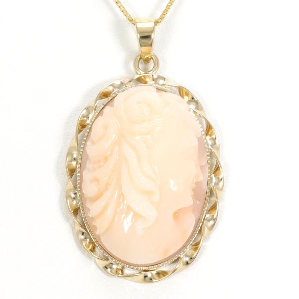 18K Yellow Gold Coral Necklace for Women - Elegant Handmade Jewelry Gift for Birthday, Anniversary & Special Occasions