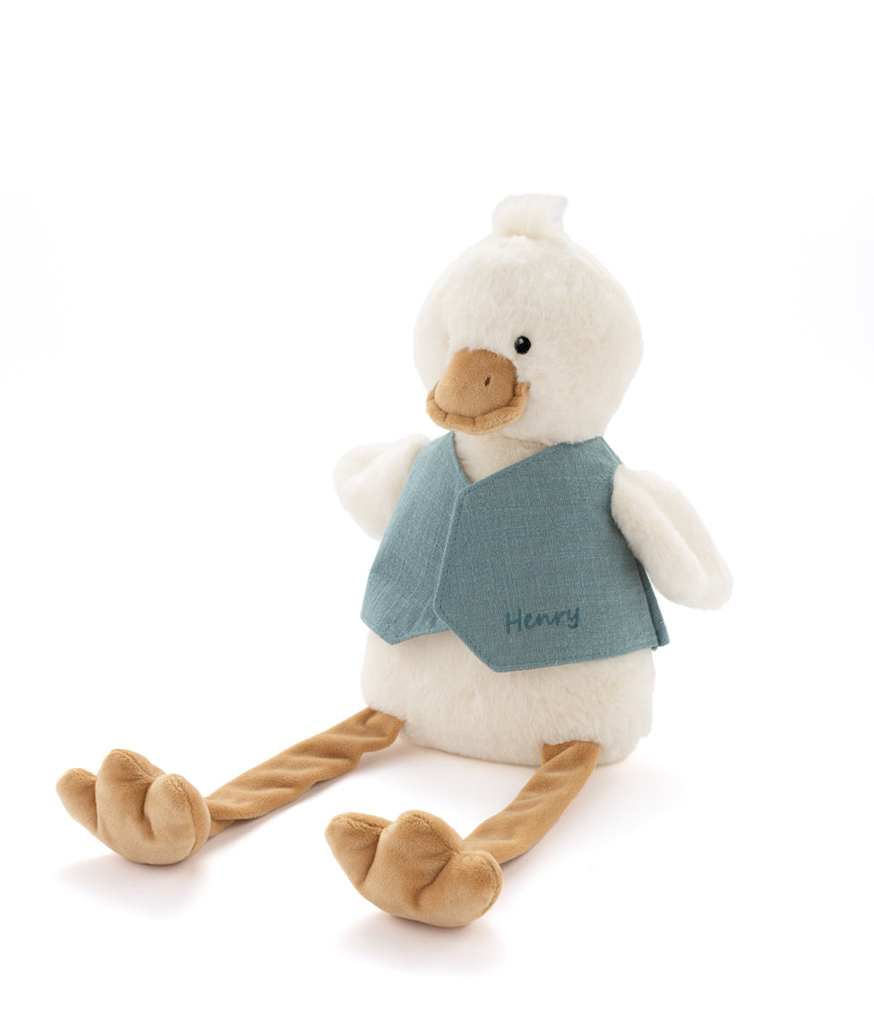 Big Bill the Duck Blue Plush Toy - Soft & Cuddly Stuffed Animal for Kids, Perfect for Bedtime, Playtime & Gifts | Ideal for Nursery Decor, Birthday Presents & Comfort Companions